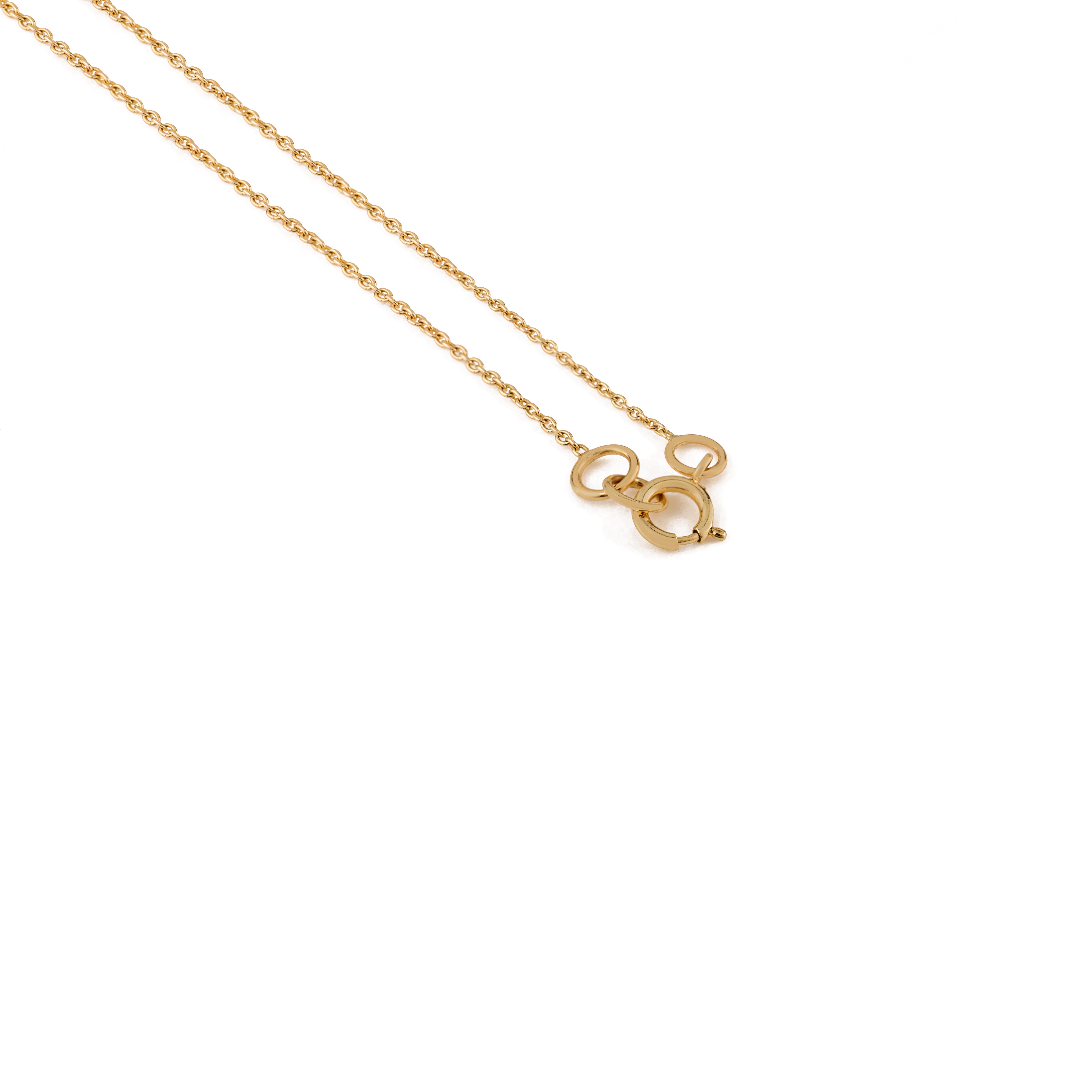 Handmade 1.25Ct Heart Cut Emerald Pendant Necklace for Her in 14k Yellow Gold For Sale 2