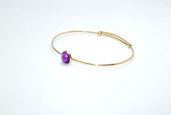 Handgefertigtes 14 Karat Amethyst-Armband