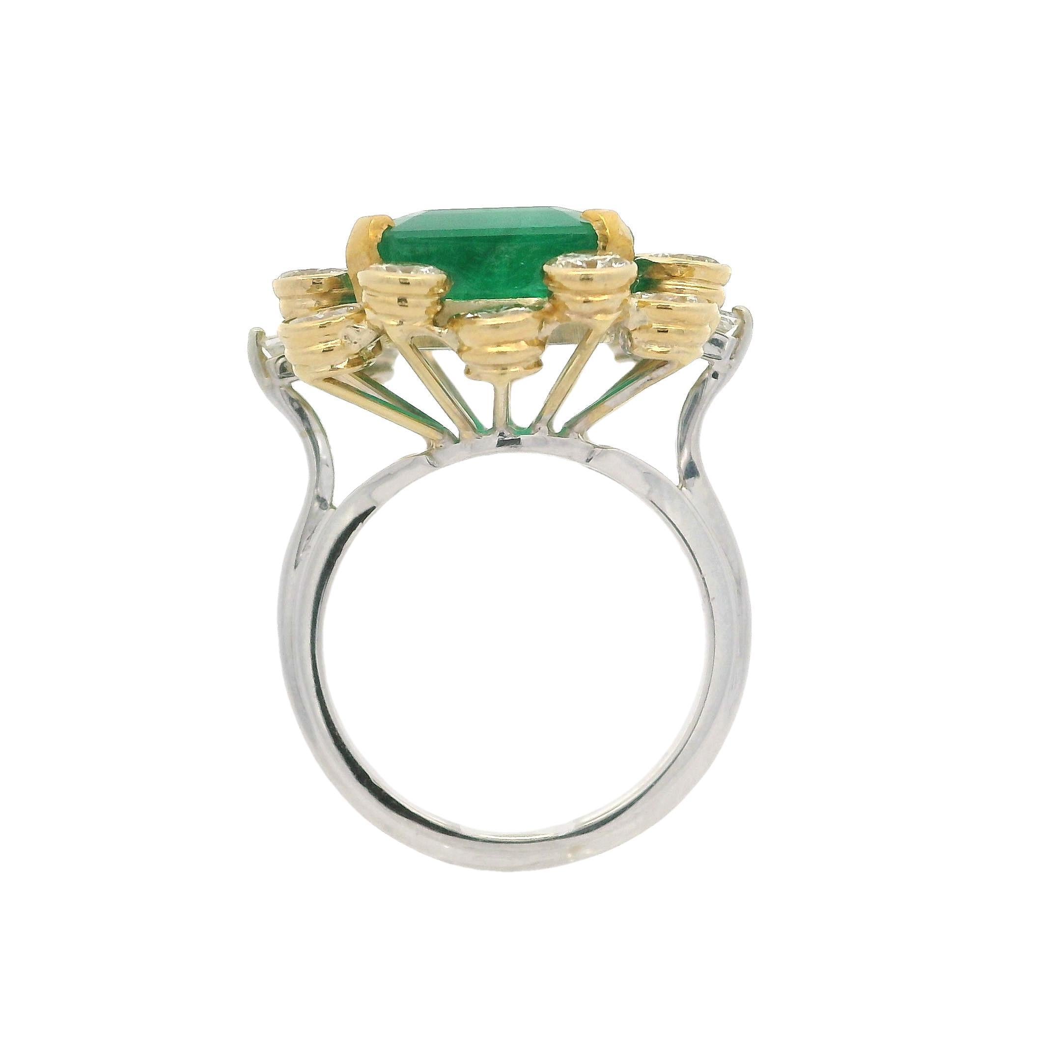 --Stone(s):--
(1) Natural Genuine Emerald - Octagonal Step Cut - Prong Set - Not Enhanced on Anyway- No Oil - Great Green Color - Natural Inclusions - 8.88ct (approx. based on a the certification measurements)
** See Certification Details Below for