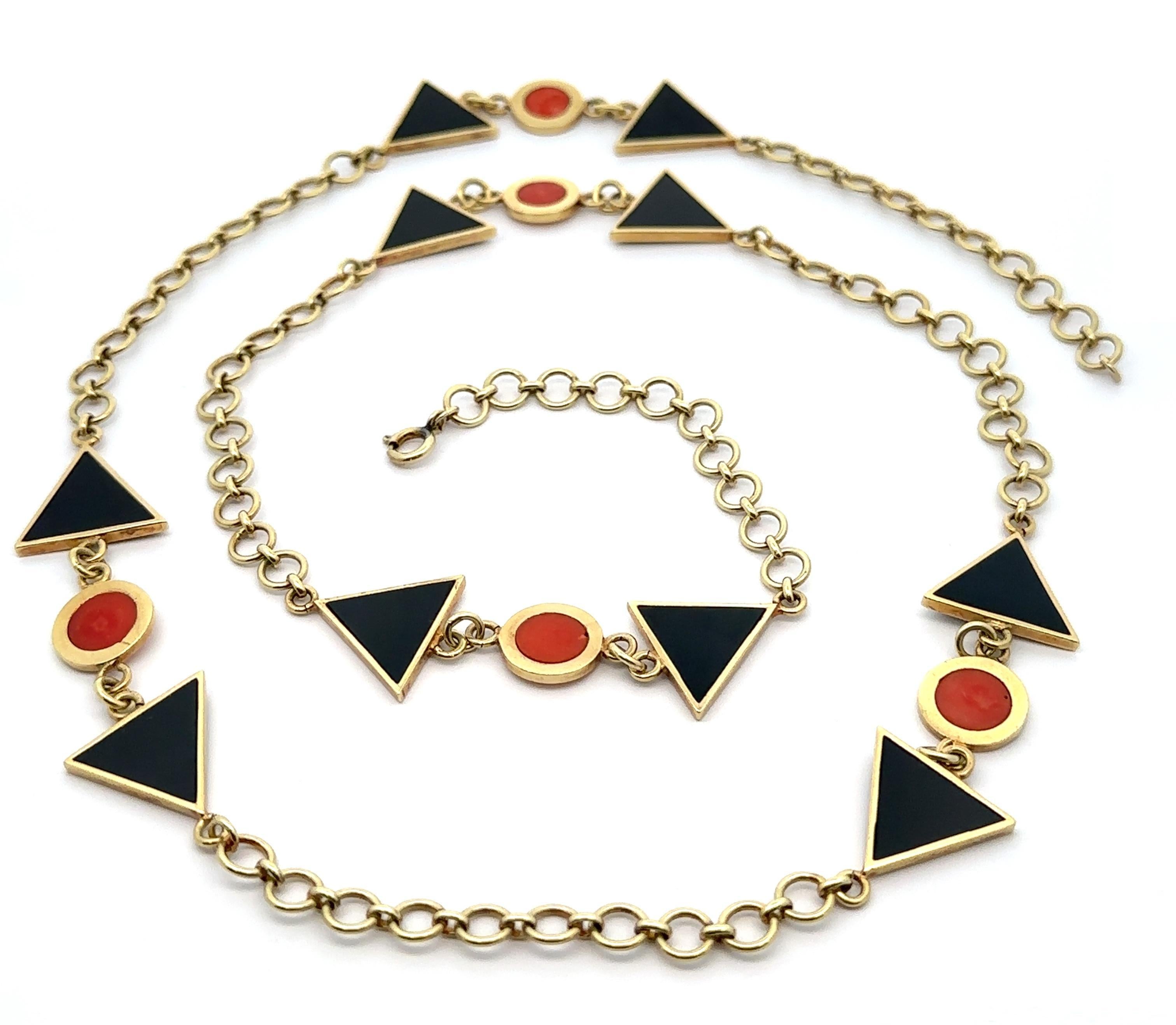Donna Collana a stazione geometrica lunga 30
