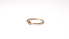 Bague faite main en or jaune 18 carats