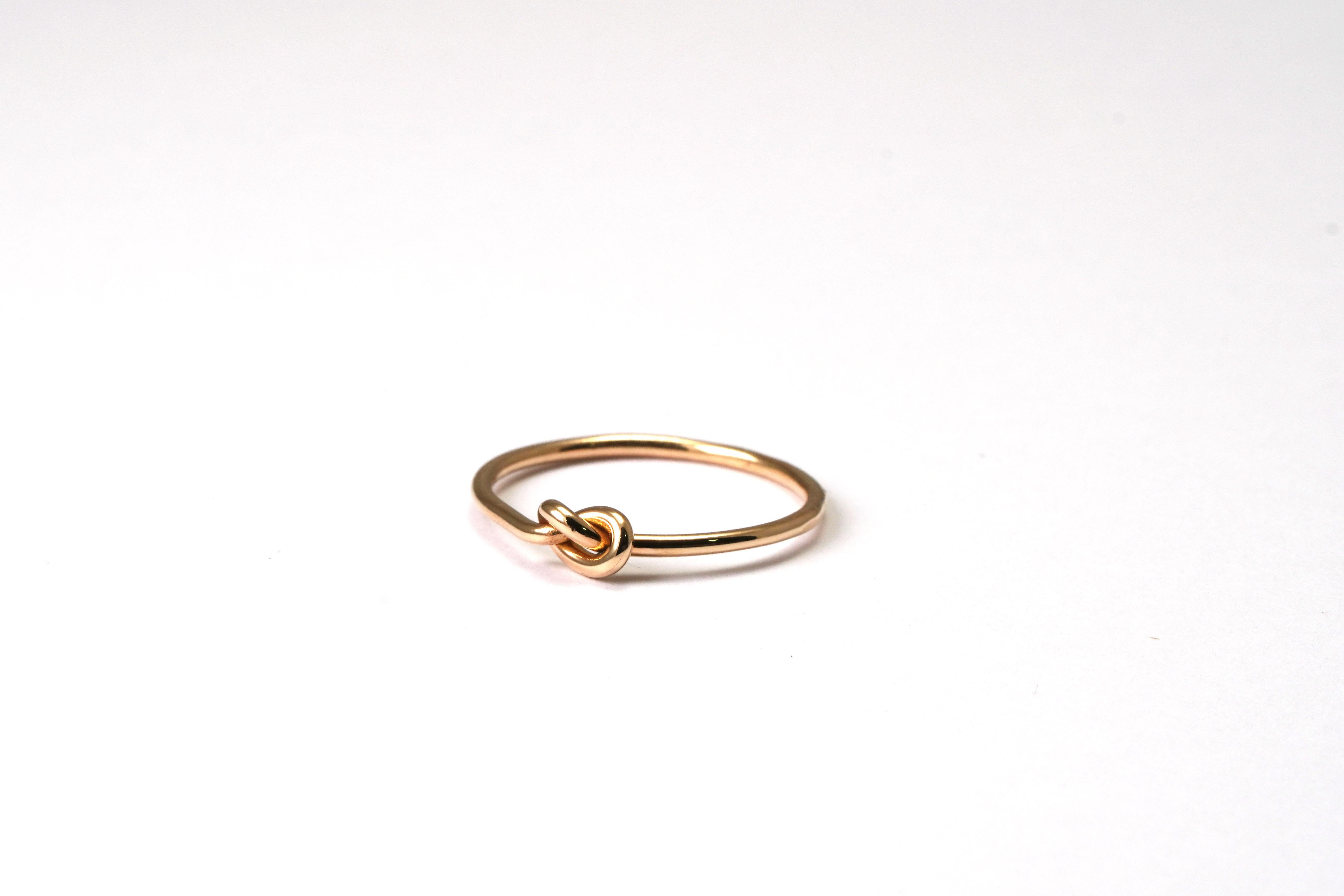 Women's Handmade 18 Kt Yellow Gold Ring For Sale