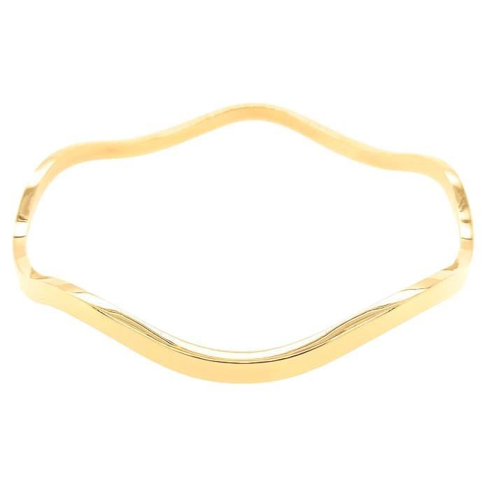 Bracelet "Wave" en or jaune 18ct fait à la main