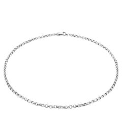 Handmade 18K White Gold Box Chain