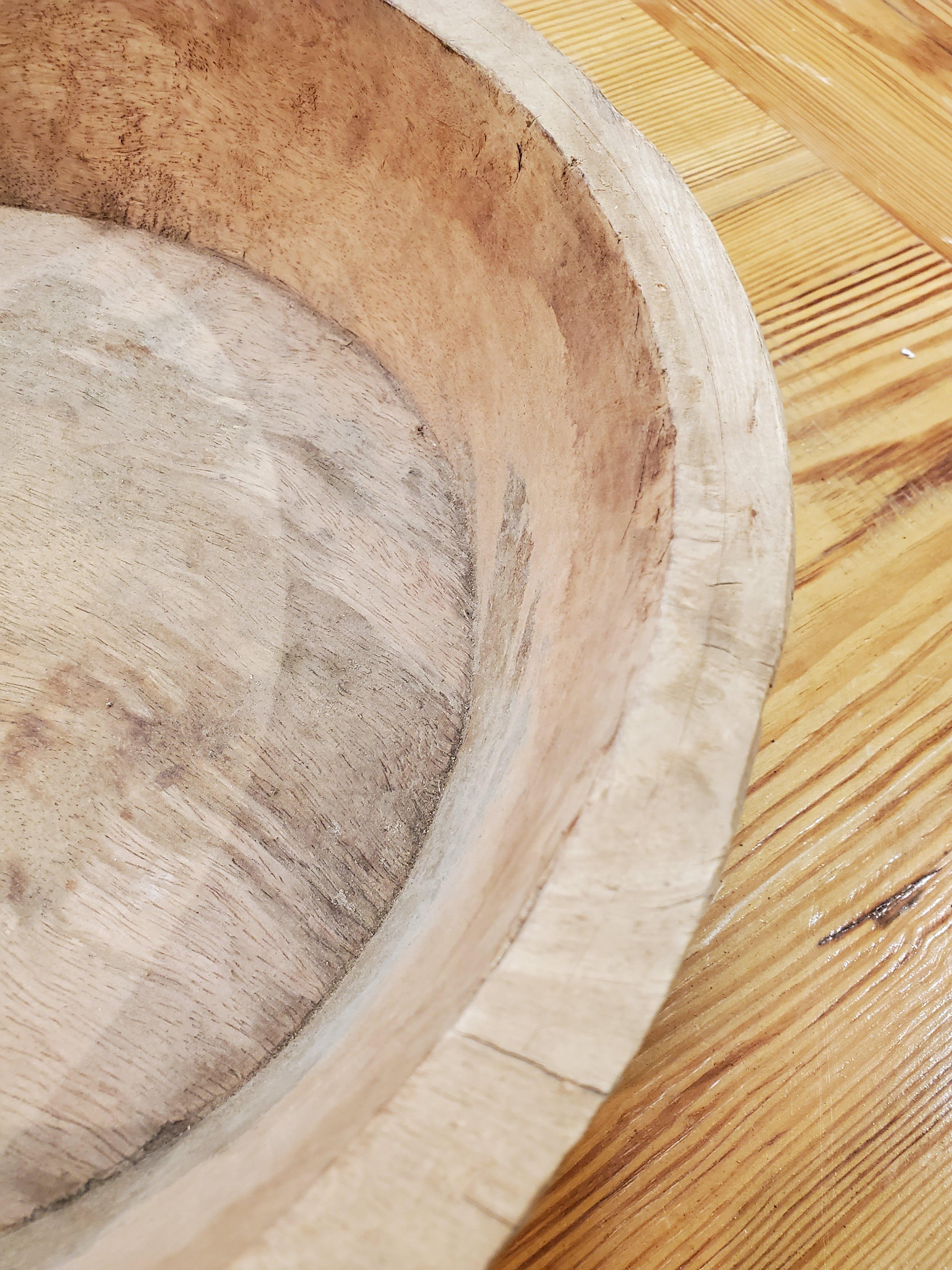 Handmade 19th Century French Provincial Wooden Bowl 1