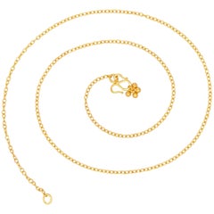 Handmade 20 Karat Yellow Gold Chain Necklace