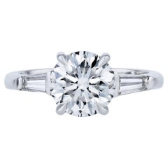 Handmade 2.03 Carat Diamond Platinum Engagement Ring