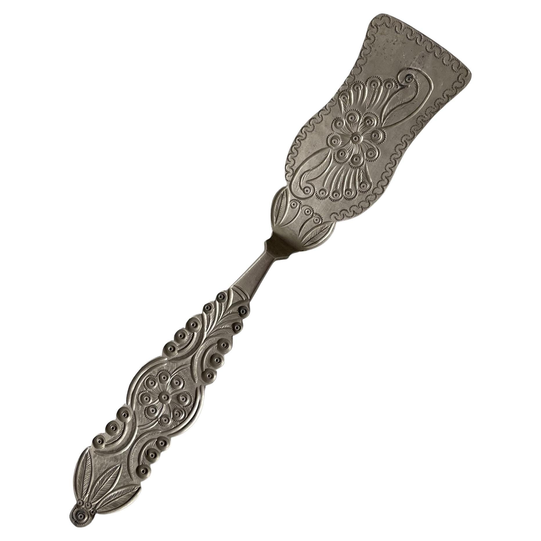 Espátula de servir Vintage Latin American Folk Art
