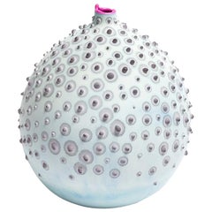 Handmade 21st Century Petri Bud Vase in Ice Blue by Elyse Graham