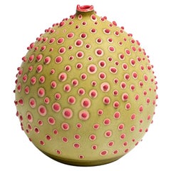 Handmade 21st Century Petri Bud Vase in Olive Green by Elyse Graham