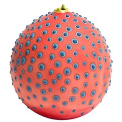 Handmade 21st Century Petri Bud Vase in Vermilion Red by Elyse Graham
