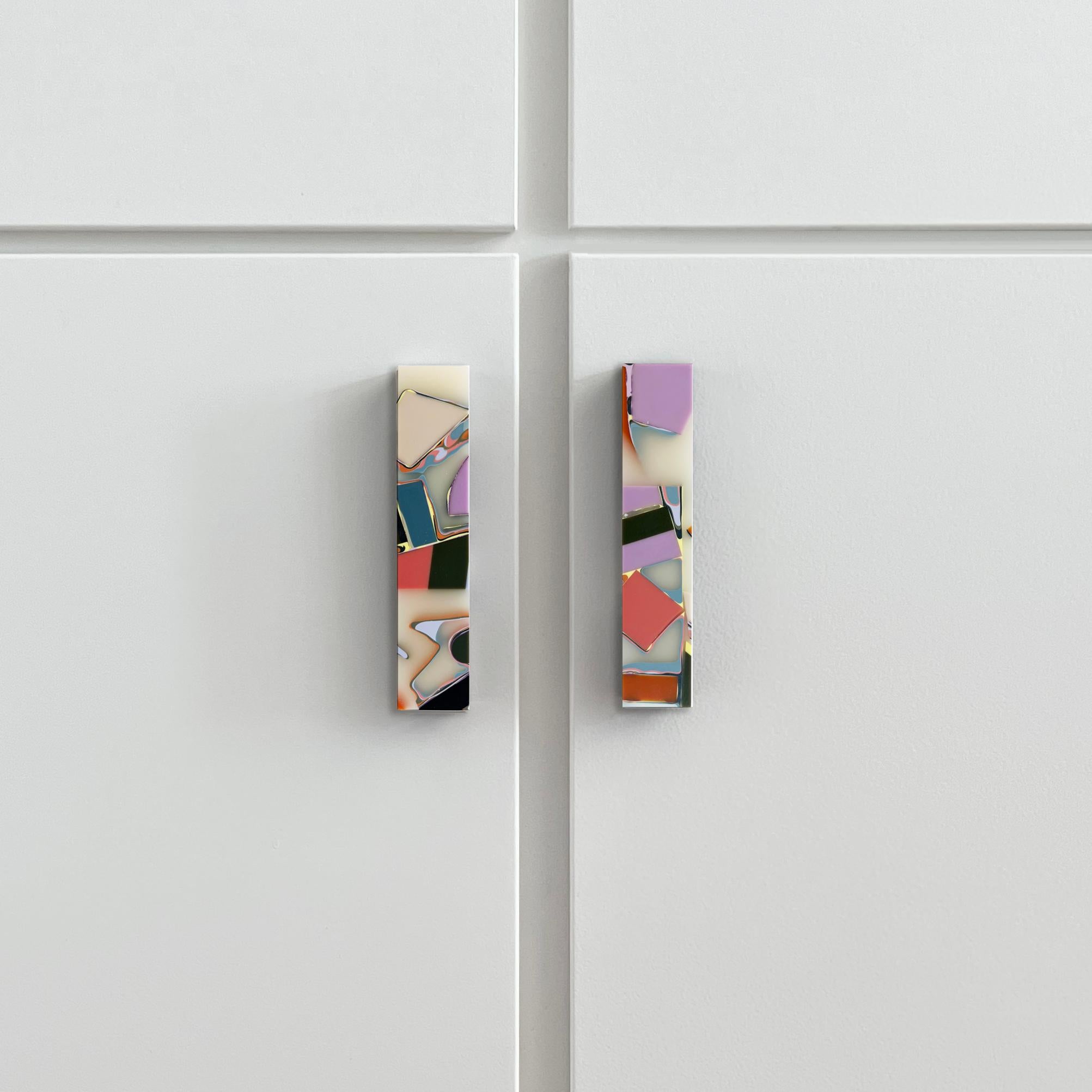 Américain Handmade 21st Century Resin Hardware Handle in Chameleon by Elyse Graham en vente
