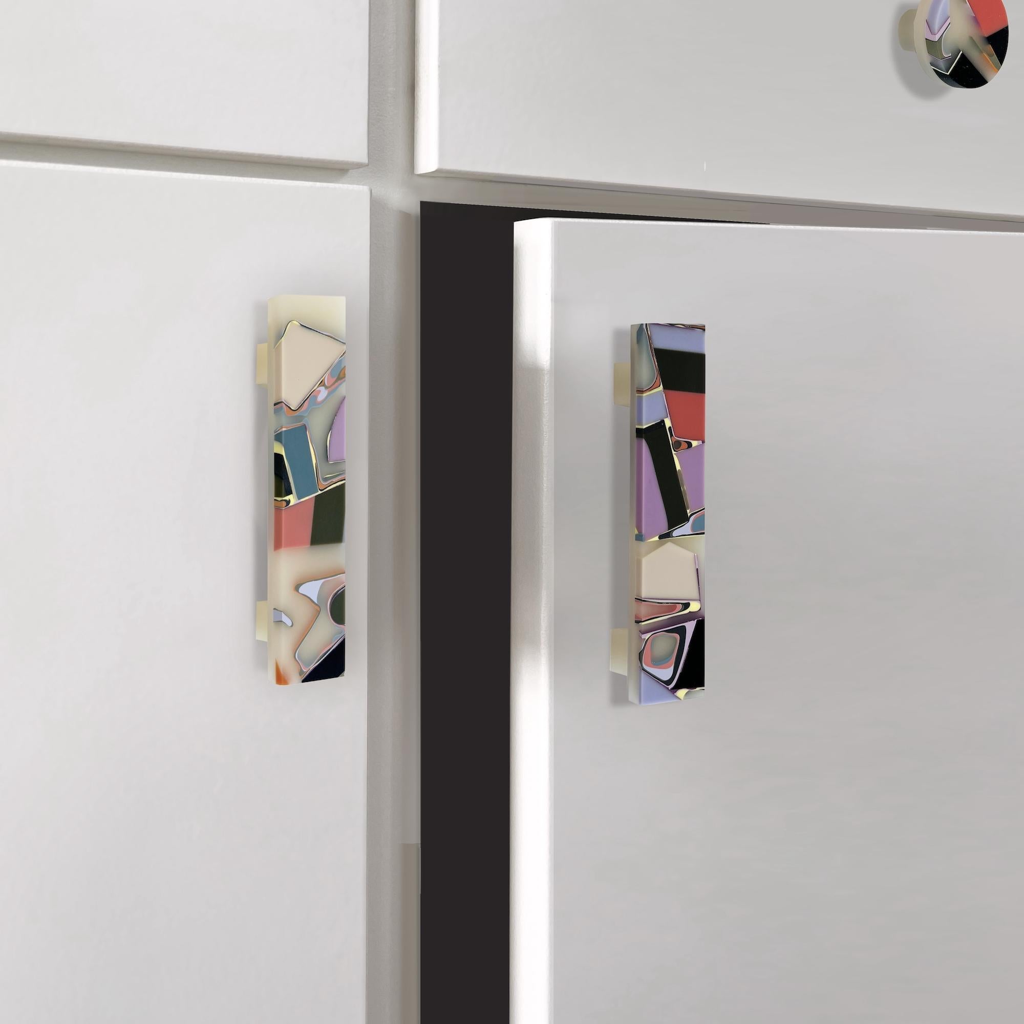 Moulage Handmade 21st Century Resin Hardware Handle in Chameleon by Elyse Graham en vente
