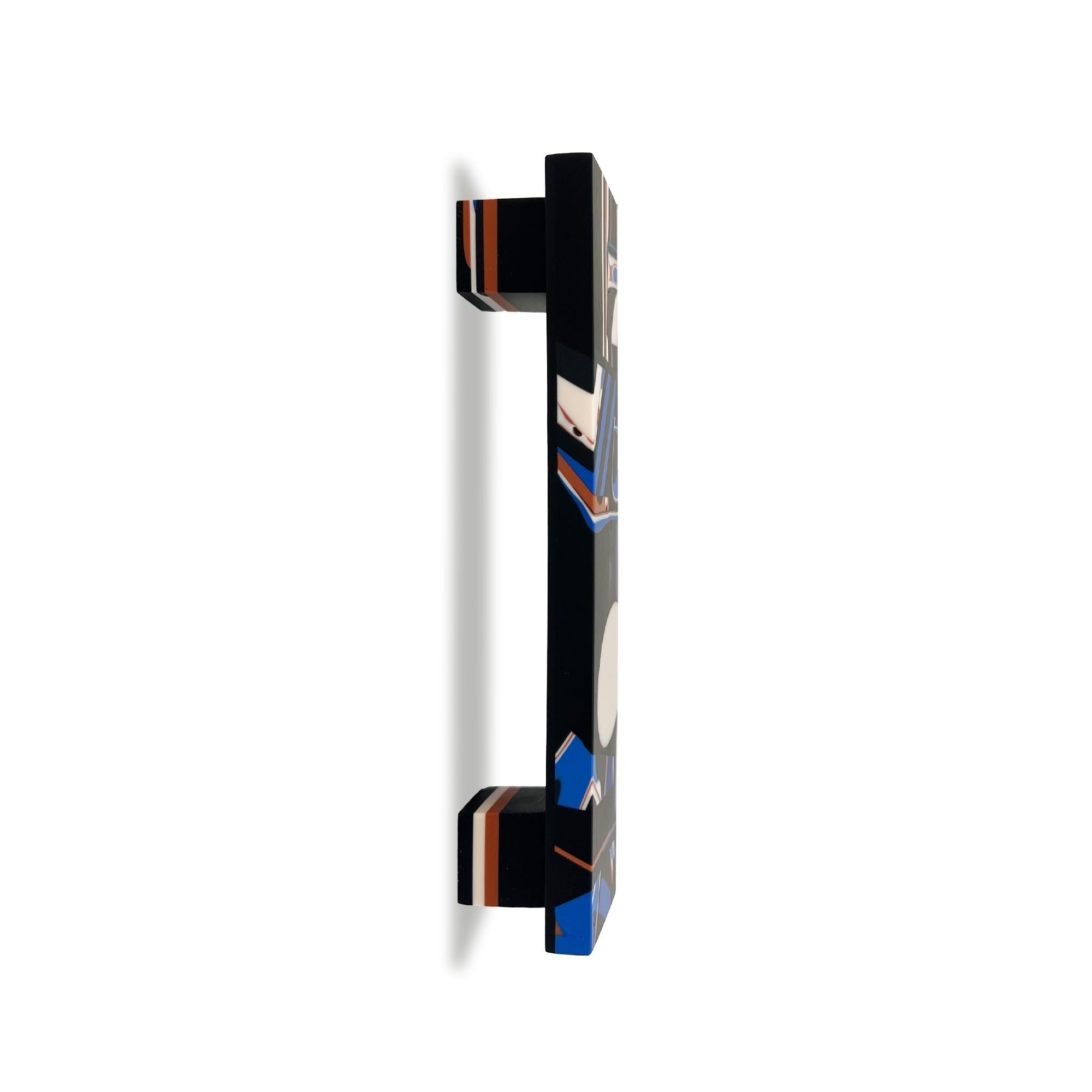 Organique Handmade 21st Century Resin Hardware Handle in Lemur by Elyse Graham en vente