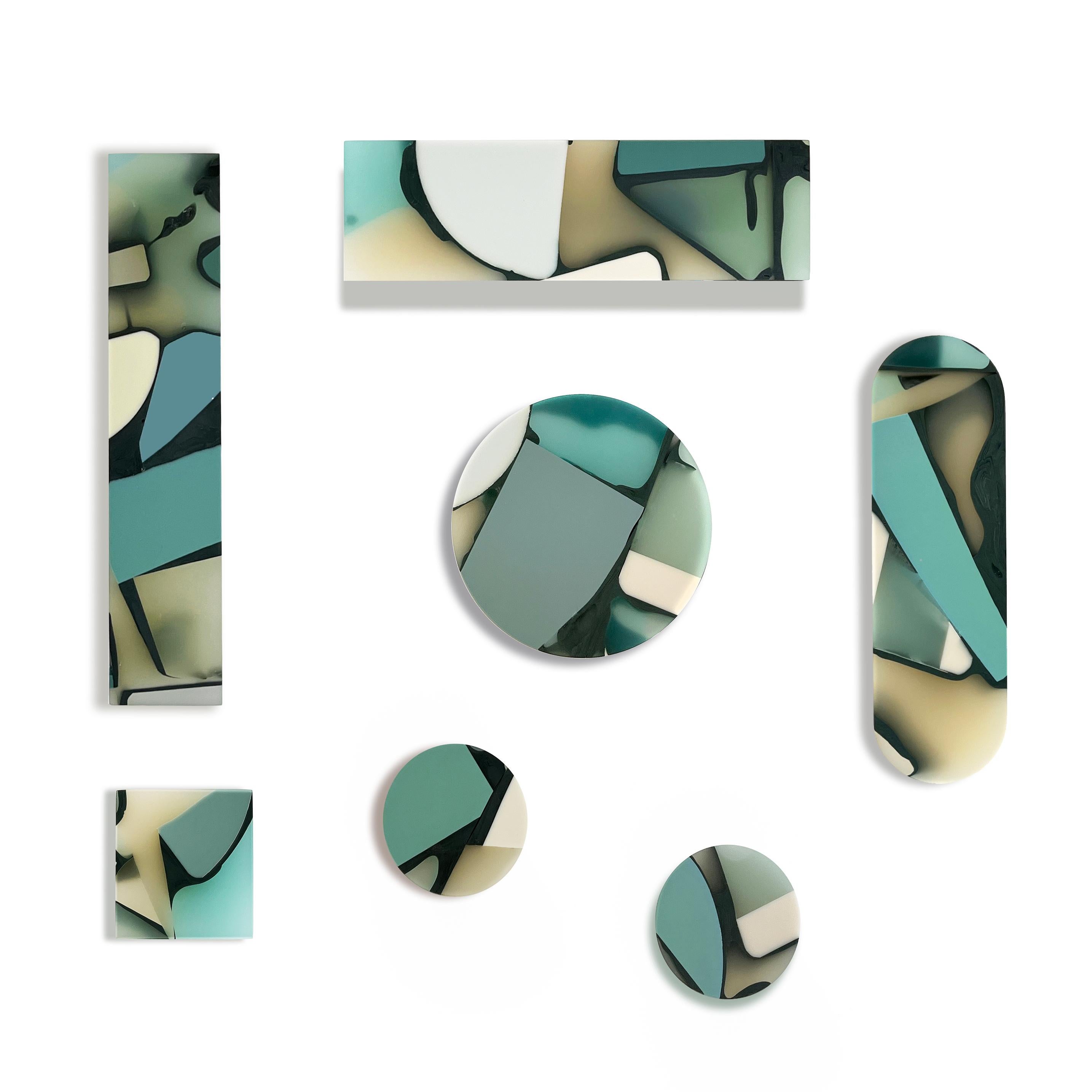 Americano Handmade 21st Century Resin Hardware Knob in Marlin by Elyse Graham in vendita