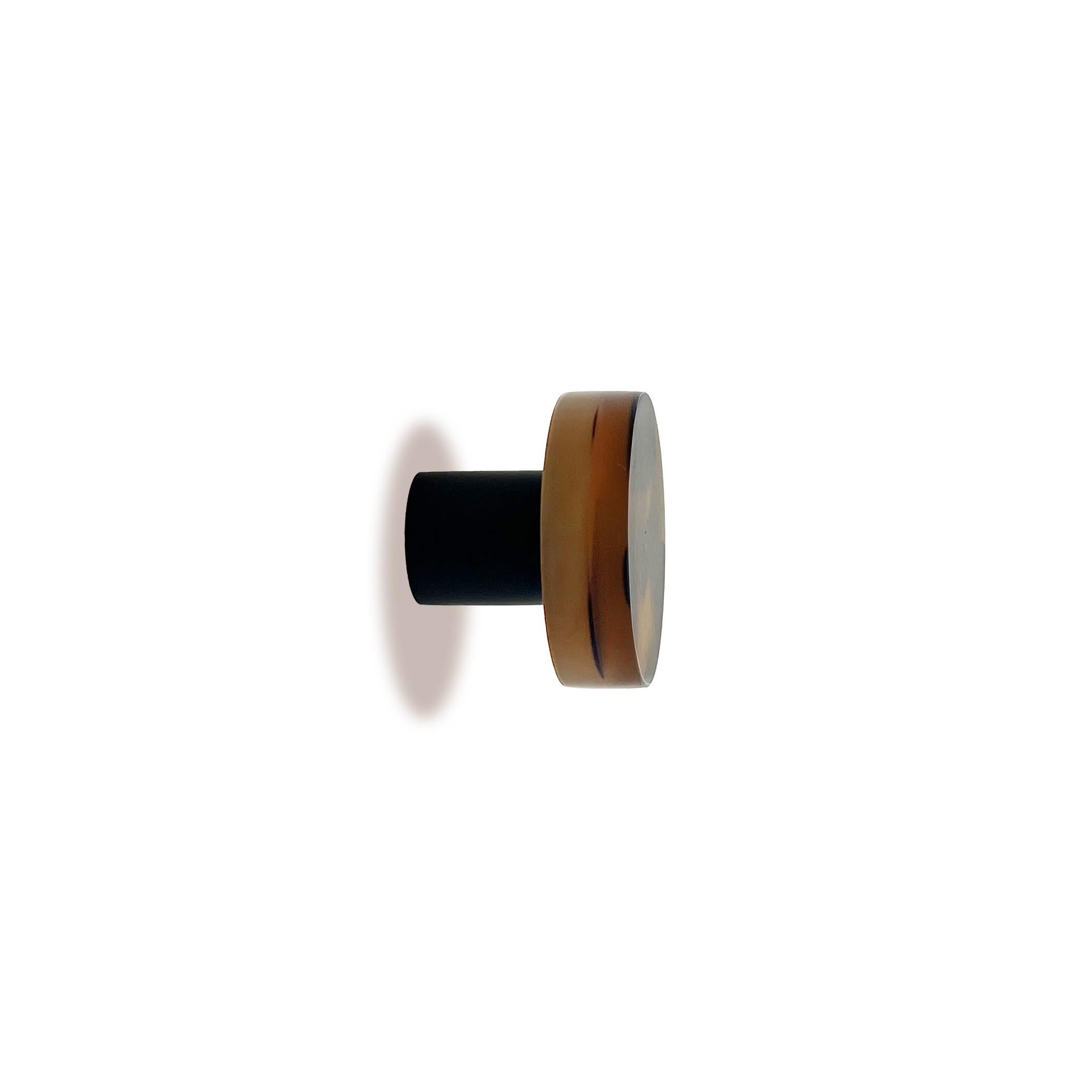 Organic Modern Handmade 21st Century Resin Hardware Knob in Tortoise by Elyse Graham For Sale