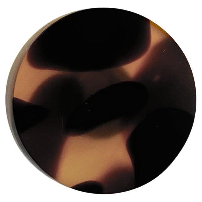 Handmade 21st Century Resin Hardware Knob in Tortoise by Elyse Graham For Sale