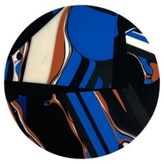 Handmade 21st Century Resin Hardware Large Knob in Lemur by Elyse Graham