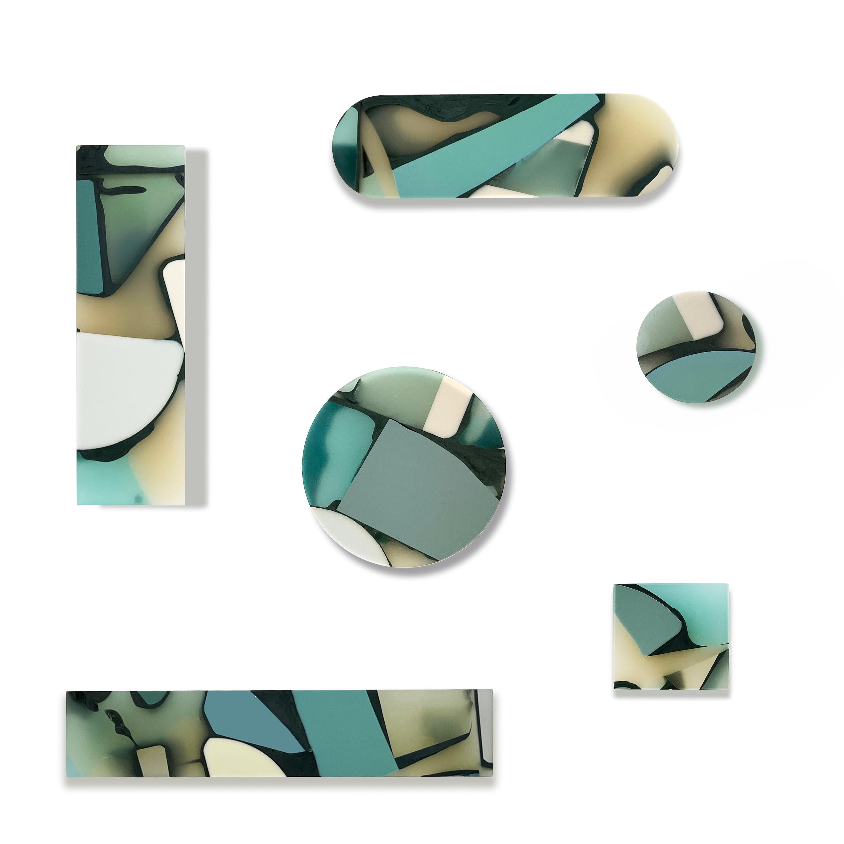 Americano Handmade 21st Century Resin Hardware Large Knob in Marlin by Elyse Graham in vendita