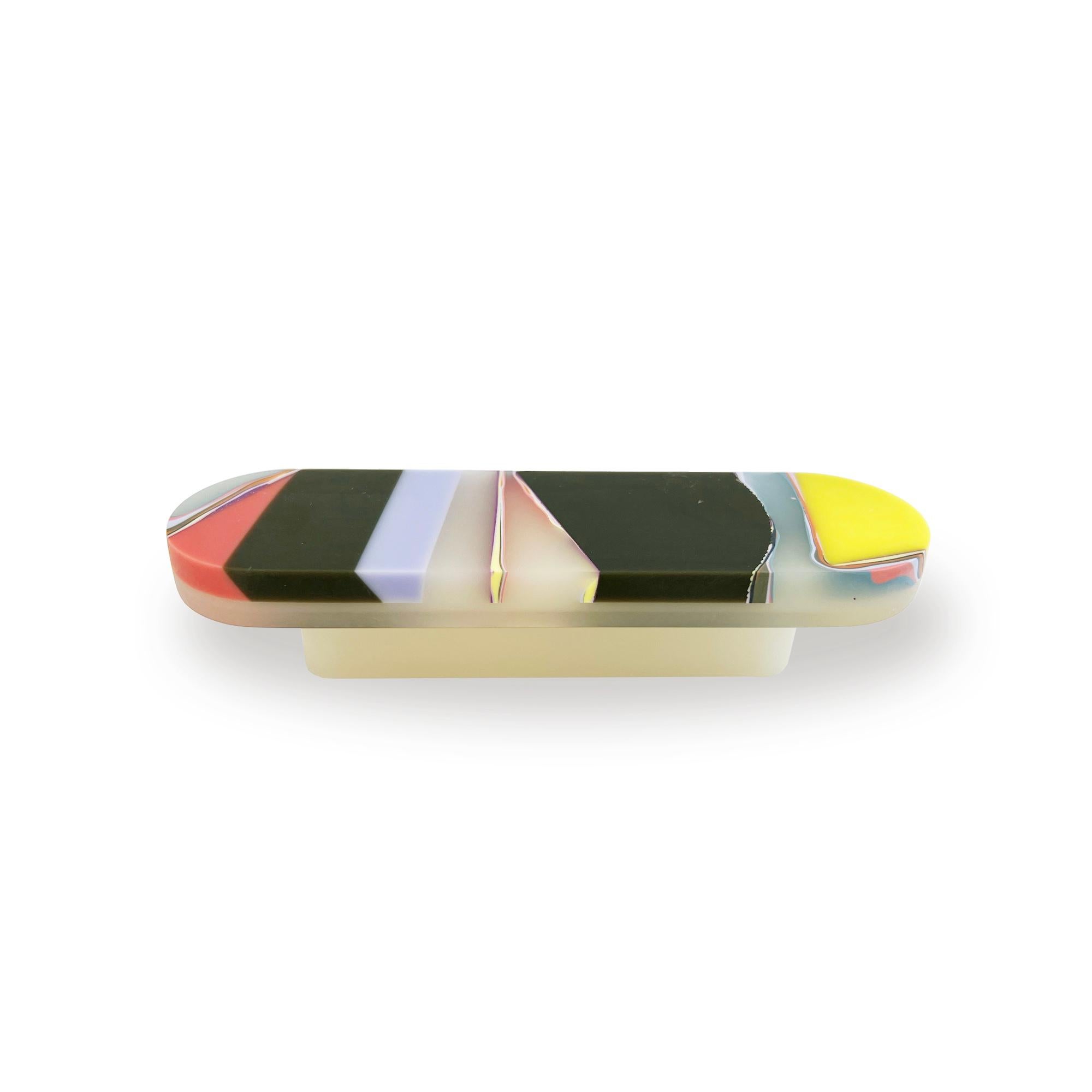 Our signature experimental resin casting is now available as hardware for any cabinet, drawer, or door.  Each resin piece we make is non-repeating and completely individual. We have intentionally designed every process we use — from how we mix our