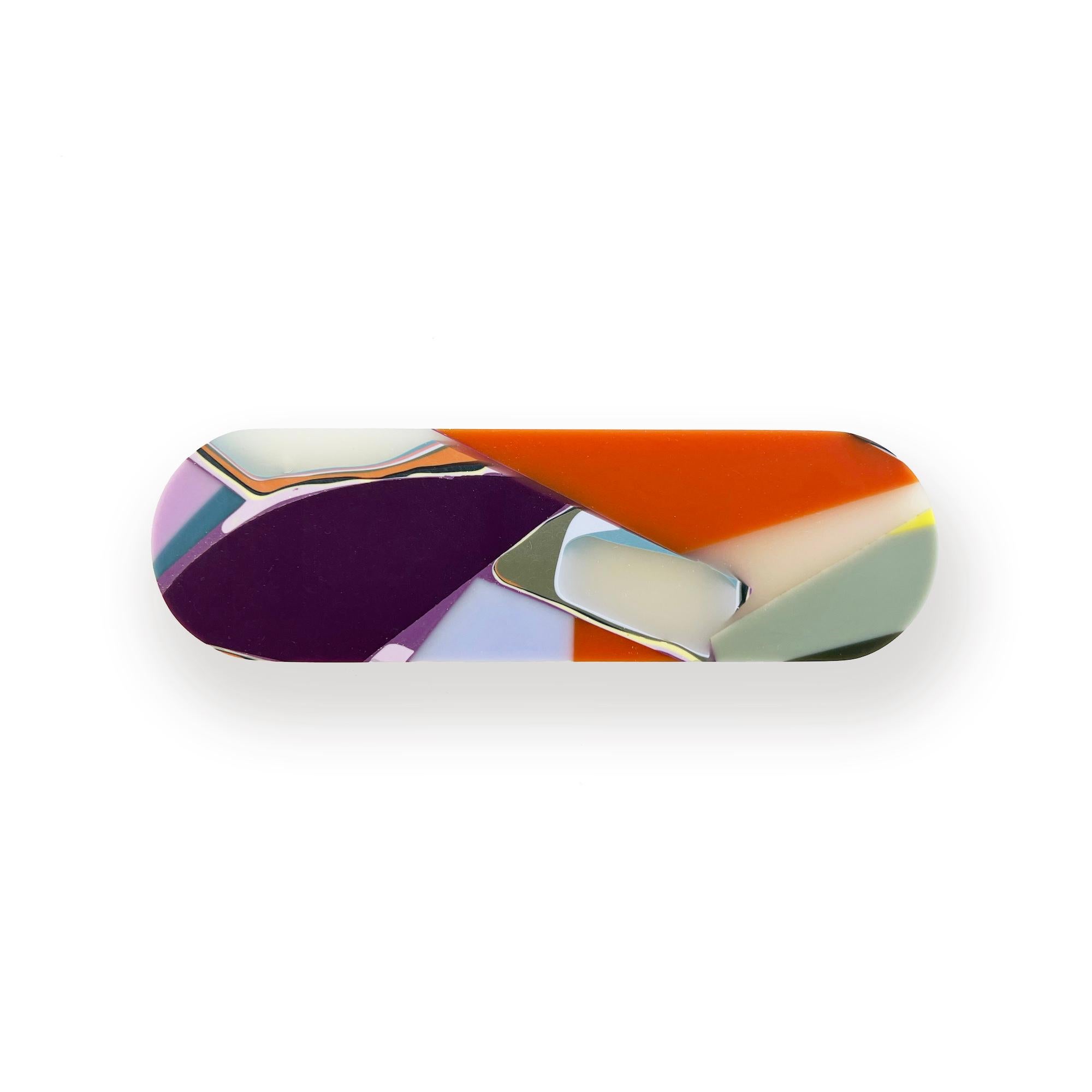 Organic Modern Handmade 21st Century Resin Hardware Pill Pull in Chameleon by Elyse Graham For Sale