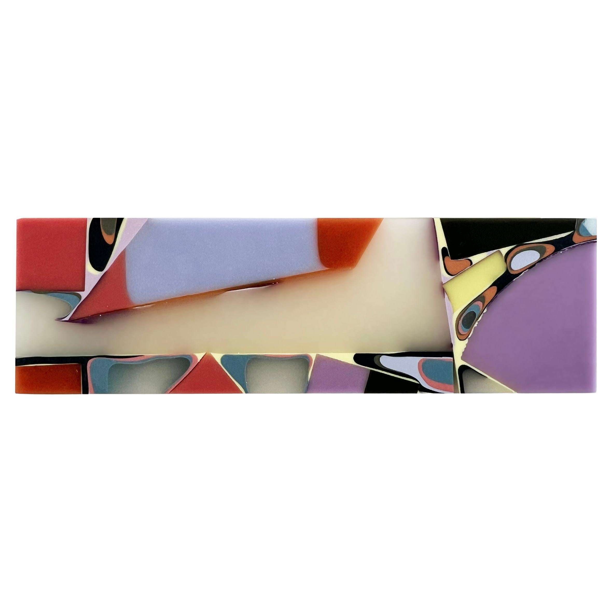 Handmade 21st Century Resin Hardware Pull in Chameleon by Elyse Graham