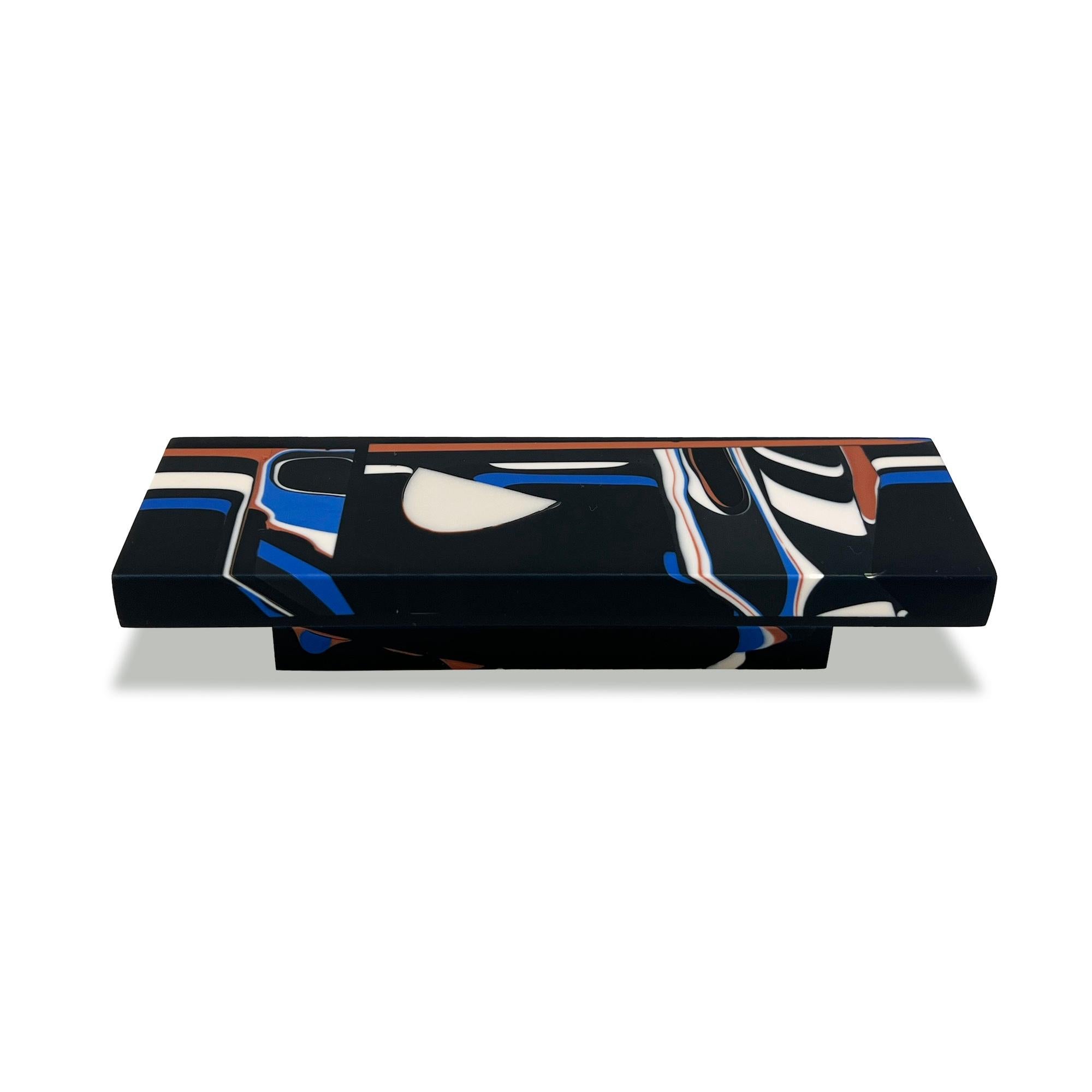 Our signature experimental resin casting is now available as hardware for any cabinet, drawer, or door.  Each resin piece we make is non-repeating and completely individual. We have intentionally designed every process we use — from how we mix our