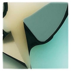 Handmade 21st Century Resin Hardware Square Knob in Marlin by Elyse Graham