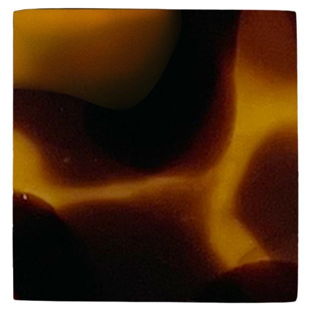 Handmade 21st Century Resin Hardware Square Knob in Tortoise by Elyse Graham