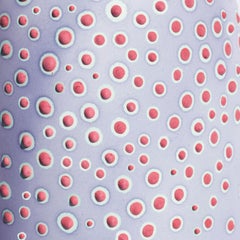 Handmade 21st Century Tall Dubos Vase in Lilac and Berry by Elyse Graham