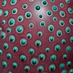 Handgefertigte große Dubos-Vase in Ochsenblutrot von Elyse Graham, 21. Jahrhundert