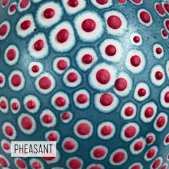 Handmade 21st Century Tall Dubos Vase in Prussian Blue by Elyse Graham