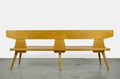 Handmade 3 person bench by Jacob Kielland-Brandt - I. Christiansen, Denmark 1960