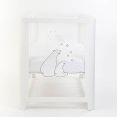 Handmade 5-in-1 Sense of Earth Crib with Wood and Lucite by MISK Nursery