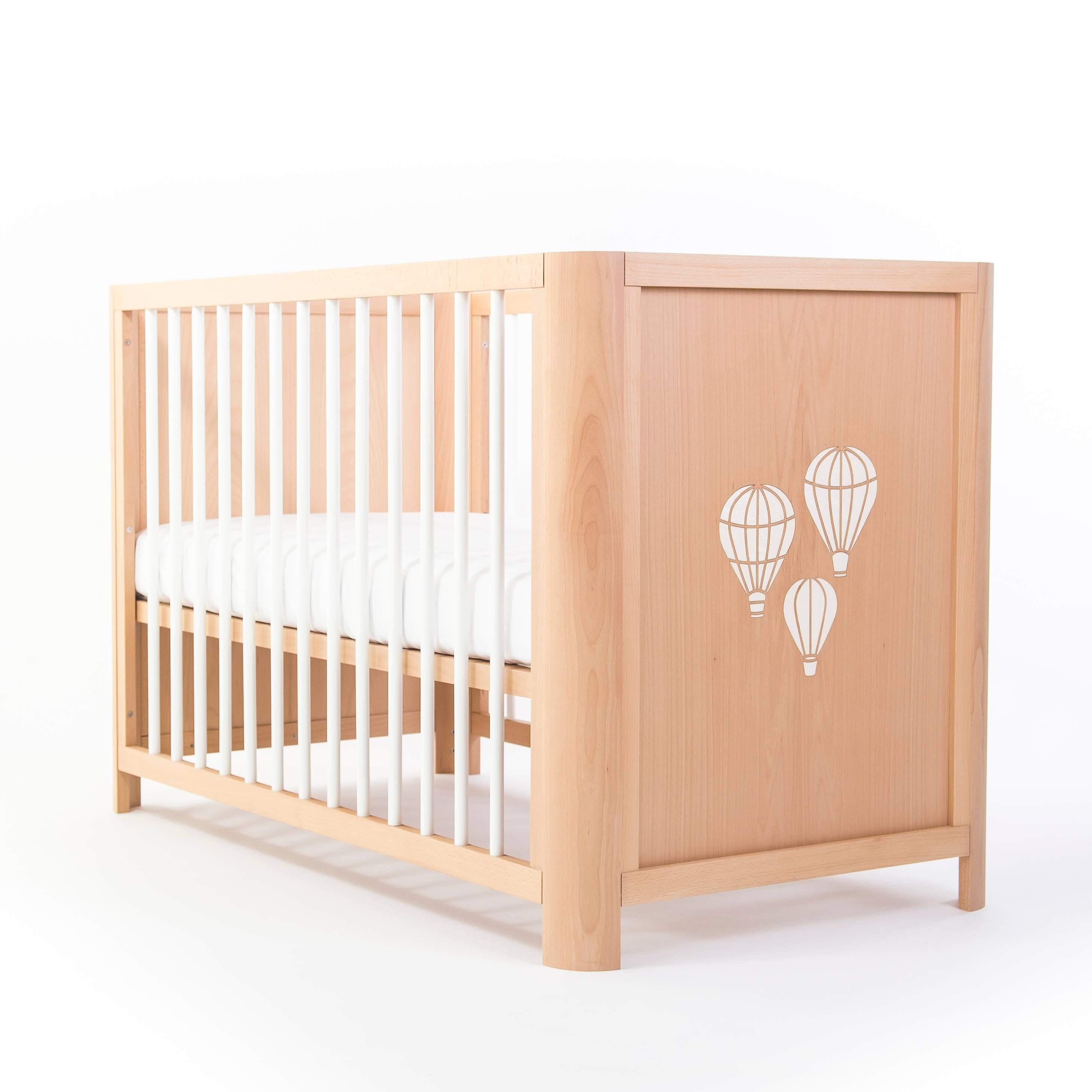 Handmade 5-in-1 Sense of Freedom Crib in Wood by MISK Nursery (Moderne) im Angebot