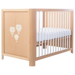 Handmade 5-in-1 Sense of Freedom Crib in Wood by MISK Nursery