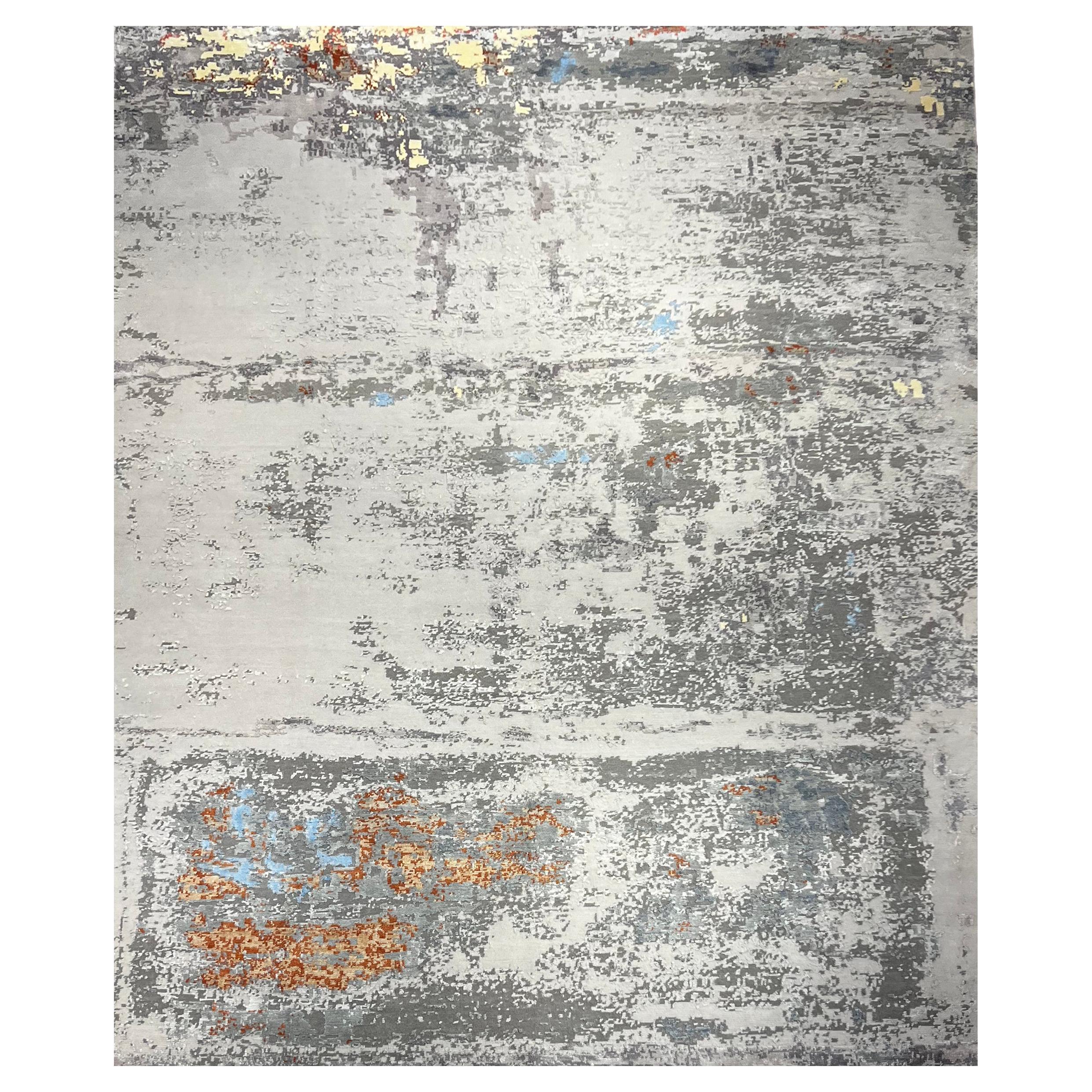 Handmade Abstract Tibetan Rug