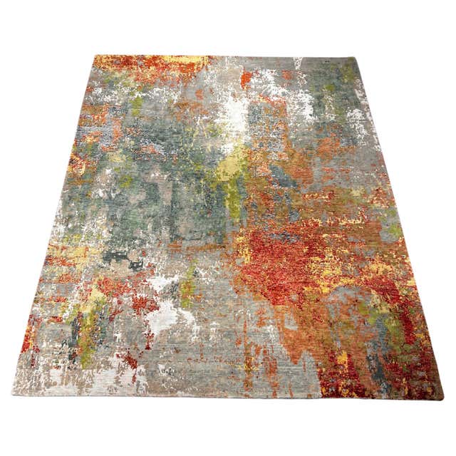 Multi Color Abstract Design Rug For Sale at 1stDibs | abstract colorful rug
