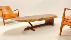 Handmade acacia trunk - coffee table