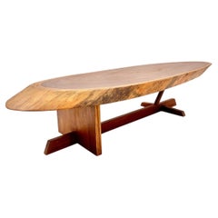 Handmade acacia trunk - coffee table