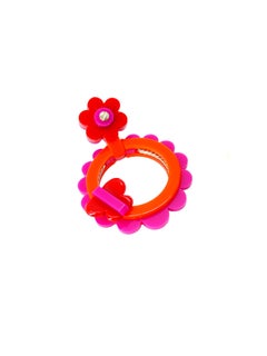 Handmade Acrylic Earring Sunflower / Pink