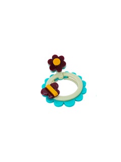 Handmade Acrylic Earring Sunflower / Turquoise