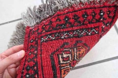 Handmade Afghan Vintage Ersari Mat, 1970s, 1C968