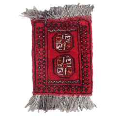 Handmade Afghan Used Ersari Mat, 1970s, 1C968