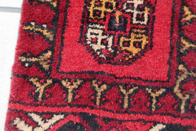 Handmade Afghan Vintage Ersari Mat, 1970s, 1C969 For Sale at 1stDibs