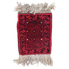 Handmade Afghan Used Ersari Mat, 1970s, 1C970