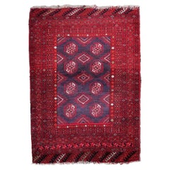 Handgefertigter afghanischer Ersari-Teppich im Vintage-Stil, 1950er Jahre, 1C893