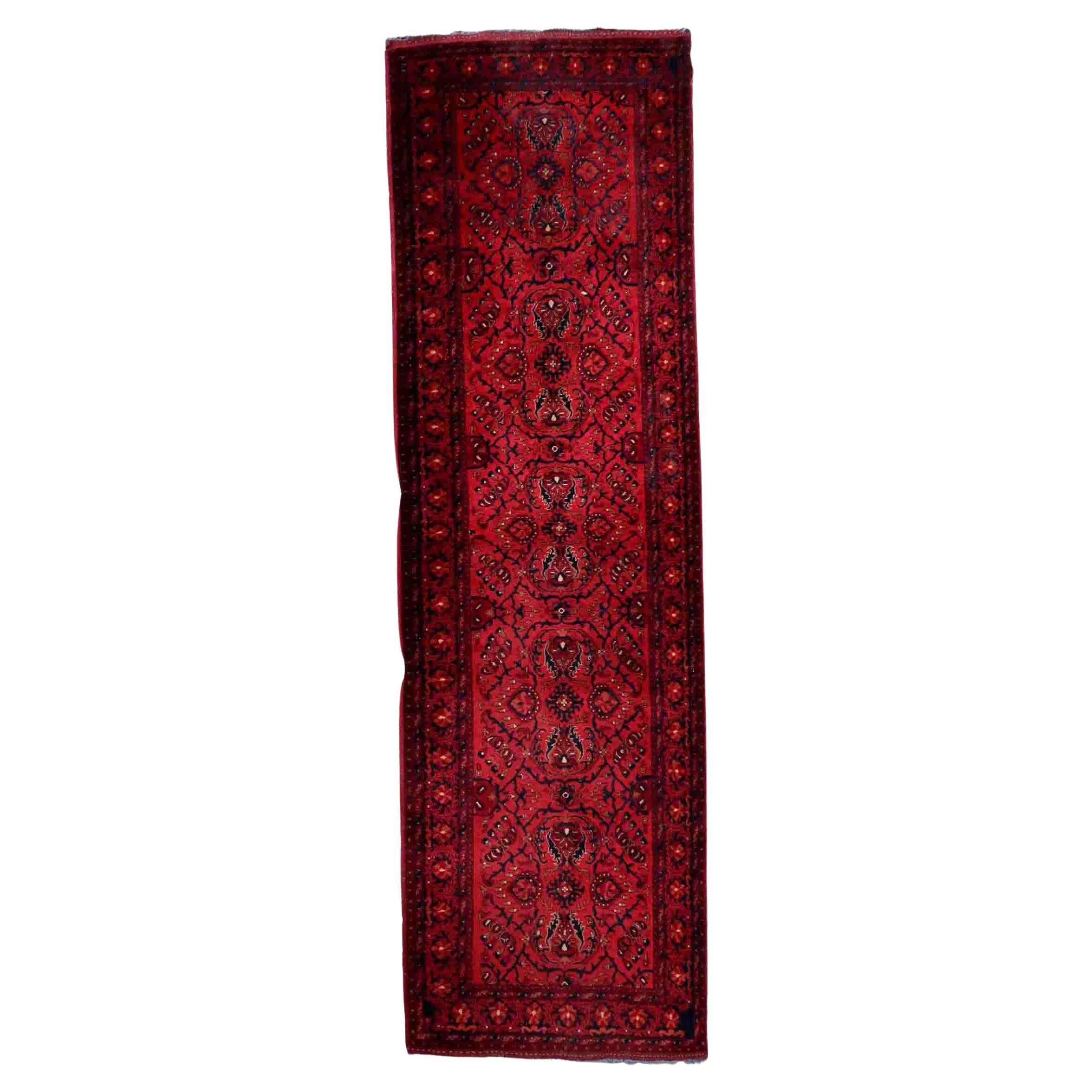 Handmade Afghan Vintage Ersari Rug, 1970s, 1C900 For Sale