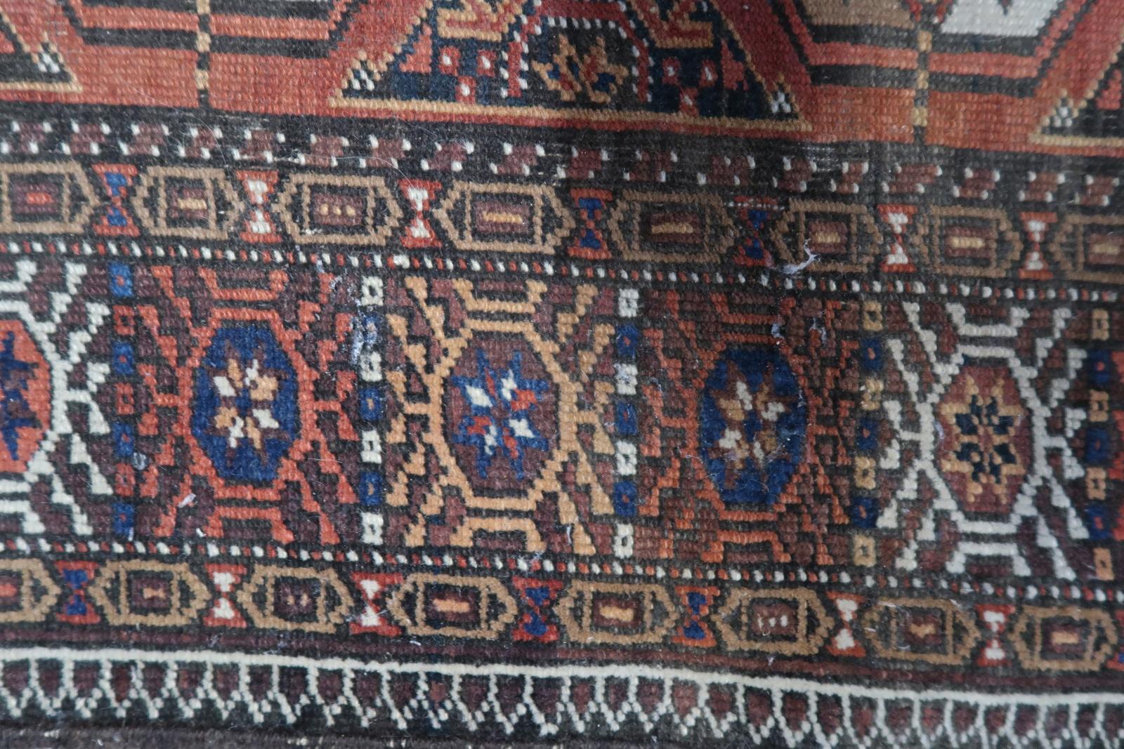 Handgefertigter afghanischer Belutschen-Teppich aus den 1920er Jahren, 1C1073 im Angebot 3