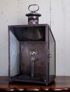 Handmade American Indoor/Outdoor 'Calhoun' Wall Lantern